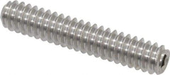 Value Collection - #10-24 UNC, 1" OAL, Cup Point Set Screw - Grade 18-8 Stainless Steel, 3/32" Key - Eagle Tool & Supply