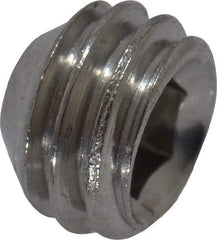 Value Collection - #10-32 UNF, 1/8" OAL, Cup Point Set Screw - Grade 18-8 Stainless Steel, 3/32" Key - Eagle Tool & Supply