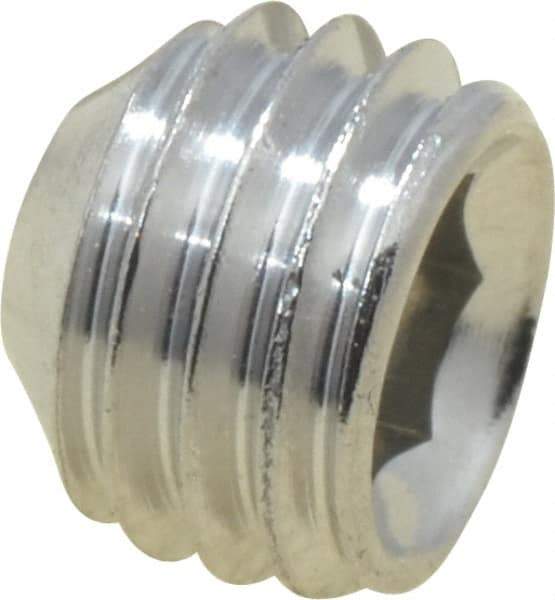 Value Collection - 1/4-28 UNF, 3/16" OAL, Cup Point Set Screw - Grade 18-8 Stainless Steel, 1/8" Key - Eagle Tool & Supply