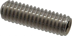 Value Collection - 5/16-18 UNC, 1" OAL, Cup Point Set Screw - Grade 18-8 Stainless Steel, 3/32" Key - Eagle Tool & Supply