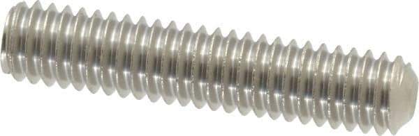 Value Collection - 5/16-18 UNC, 1-1/2" OAL, Cup Point Set Screw - Grade 18-8 Stainless Steel, 3/32" Key - Eagle Tool & Supply