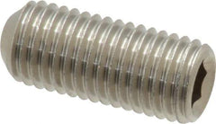 Value Collection - 5/16-24 UNF, 3/4" OAL, Cup Point Set Screw - Grade 18-8 Stainless Steel, 5/32" Key - Eagle Tool & Supply