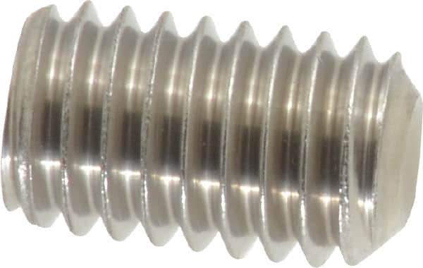 Value Collection - 3/8-16 UNC, 5/8" OAL, Cup Point Set Screw - Grade 18-8 Stainless Steel, 3/16" Key - Eagle Tool & Supply
