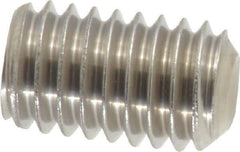 Value Collection - 3/8-16 UNC, 5/8" OAL, Cup Point Set Screw - Grade 18-8 Stainless Steel, 3/16" Key - Eagle Tool & Supply
