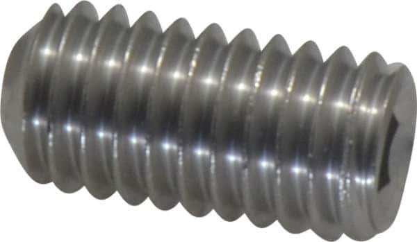 Value Collection - 3/8-16 UNC, 3/4" OAL, Cup Point Set Screw - Grade 18-8 Stainless Steel, 3/16" Key - Eagle Tool & Supply