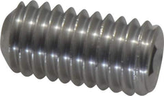 Value Collection - 3/8-16 UNC, 3/4" OAL, Cup Point Set Screw - Grade 18-8 Stainless Steel, 3/16" Key - Eagle Tool & Supply
