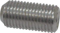 Value Collection - 3/8-24 UNF, 3/4" OAL, Cup Point Set Screw - Grade 18-8 Stainless Steel, 3/16" Key - Eagle Tool & Supply