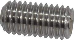Value Collection - 1/2-13 UNC, 1" OAL, Cup Point Set Screw - Grade 18-8 Stainless Steel, 1/4" Key - Eagle Tool & Supply
