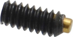 Made in USA - #4-40 UNC, 1/4" Length of Thread, Soft Tip Point Set Screw - Grade 8 Alloy Steel - Eagle Tool & Supply