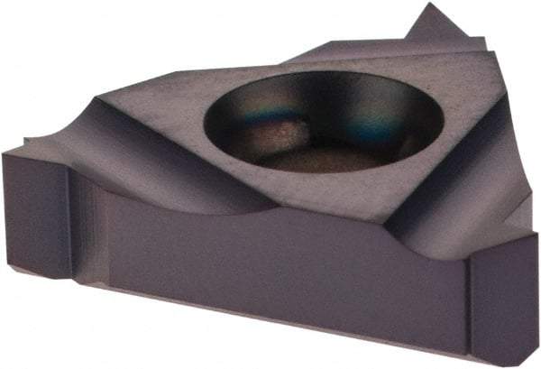 Iscar - 16IR Internal Right Hand 14 NPT Laydown Threading Insert - Grade IC908, TiAlN Coated Carbide, 9.53mm Inscribed Circle - Eagle Tool & Supply