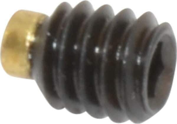 Made in USA - #8-32 UNC, 3/16" Length of Thread, Soft Tip Point Set Screw - Grade 8 Alloy Steel - Eagle Tool & Supply