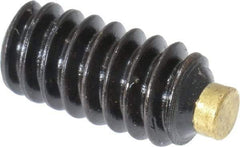 Made in USA - #10-24 UNC, 3/8" Length of Thread, Soft Tip Point Set Screw - Grade 8 Alloy Steel - Eagle Tool & Supply