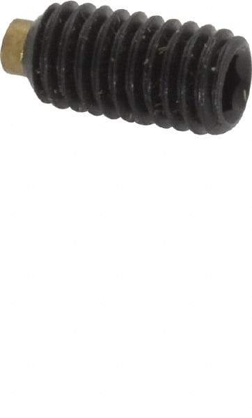 Made in USA - #10-32 UNF, 3/8" Length of Thread, Soft Tip Point Set Screw - Grade 8 Alloy Steel - Eagle Tool & Supply