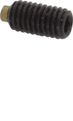 Made in USA - #10-32 UNF, 3/8" Length of Thread, Soft Tip Point Set Screw - Grade 8 Alloy Steel - Eagle Tool & Supply