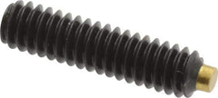Made in USA - 1/4-20 UNC, 1" Length of Thread, Soft Tip Point Set Screw - Grade 8 Alloy Steel - Eagle Tool & Supply