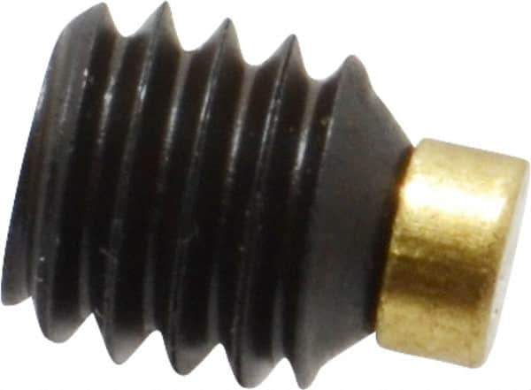 Made in USA - 5/16-18 UNC, 5/16" Length of Thread, Soft Tip Point Set Screw - Grade 8 Alloy Steel - Eagle Tool & Supply