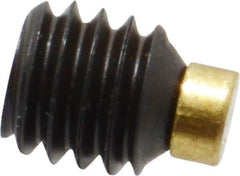 Made in USA - 5/16-18 UNC, 5/16" Length of Thread, Soft Tip Point Set Screw - Grade 8 Alloy Steel - Eagle Tool & Supply
