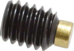 Made in USA - 5/16-18 UNC, 3/8" Length of Thread, Soft Tip Point Set Screw - Grade 8 Alloy Steel - Eagle Tool & Supply