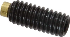 Made in USA - 5/16-18 UNC, 3/4" Length of Thread, Soft Tip Point Set Screw - Grade 8 Alloy Steel - Eagle Tool & Supply