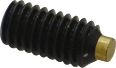Made in USA - 3/8-16 UNC, 3/4" Length of Thread, Soft Tip Point Set Screw - Grade 8 Alloy Steel - Eagle Tool & Supply