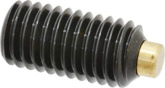 Made in USA - 1/2-13 UNC, 1" Length of Thread, Soft Tip Point Set Screw - Grade 8 Alloy Steel - Eagle Tool & Supply