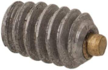 Made in USA - #2-56 UNC, 1/8" Length of Thread, Soft Tip Point Set Screw - Grade 18-8 Stainless Steel - Eagle Tool & Supply