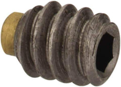 Made in USA - #4-40 UNC, 1/8" Length of Thread, Soft Tip Point Set Screw - Grade 18-8 Stainless Steel - Eagle Tool & Supply