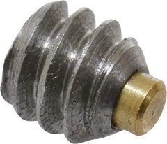 Made in USA - #6-32 UNC, 1/8" Length of Thread, Soft Tip Point Set Screw - Grade 18-8 Stainless Steel - Eagle Tool & Supply
