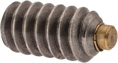 Made in USA - #6-32 UNC, 1/4" Length of Thread, Soft Tip Point Set Screw - Grade 18-8 Stainless Steel - Eagle Tool & Supply