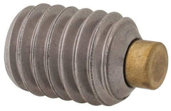 Made in USA - 3/8-16 UNC, 1/2" Length of Thread, Soft Tip Point Set Screw - Grade 18-8 Stainless Steel - Eagle Tool & Supply
