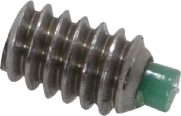 Made in USA - #2-56 UNC, 1/8" Length of Thread, Soft Tip Point Set Screw - Grade 18-8 Stainless Steel - Eagle Tool & Supply