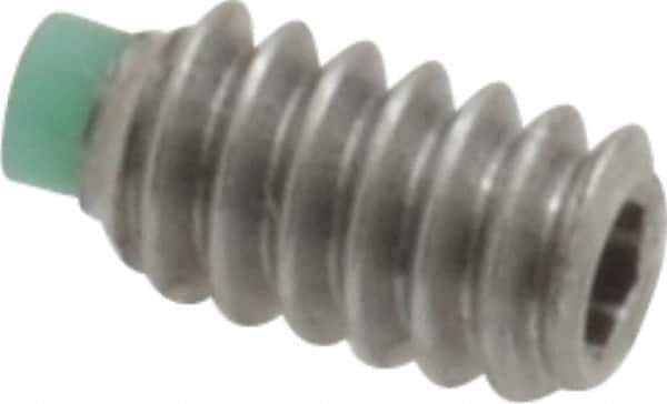 Made in USA - #4-40 UNC, 3/16" Length of Thread, Soft Tip Point Set Screw - Grade 18-8 Stainless Steel - Eagle Tool & Supply