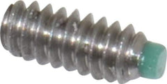 Made in USA - #4-40 UNC, 1/4" Length of Thread, Soft Tip Point Set Screw - Grade 18-8 Stainless Steel - Eagle Tool & Supply
