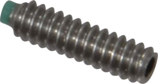 Made in USA - #4-40 UNC, 3/8" Length of Thread, Soft Tip Point Set Screw - Grade 18-8 Stainless Steel - Eagle Tool & Supply