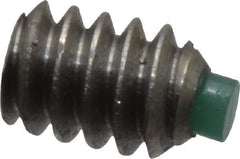 Made in USA - #6-32 UNC, 3/16" Length of Thread, Soft Tip Point Set Screw - Grade 18-8 Stainless Steel - Eagle Tool & Supply
