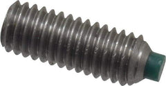 Made in USA - #10-32 UNF, 1/2" Length of Thread, Soft Tip Point Set Screw - Grade 18-8 Stainless Steel - Eagle Tool & Supply