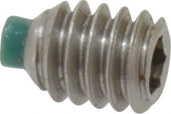 Made in USA - 1/4-20 UNC, 5/16" Length of Thread, Soft Tip Point Set Screw - Grade 18-8 Stainless Steel - Eagle Tool & Supply