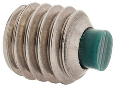 Made in USA - 3/8-16 UNC, 3/8" Length of Thread, Soft Tip Point Set Screw - Grade 18-8 Stainless Steel - Eagle Tool & Supply