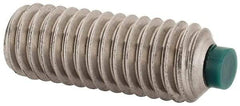 Made in USA - 3/8-16 UNC, 1" Length of Thread, Soft Tip Point Set Screw - Grade 18-8 Stainless Steel - Eagle Tool & Supply