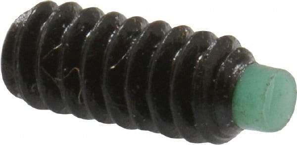 Made in USA - #4-40 UNC, 1/4" Length of Thread, Soft Tip Point Set Screw - Grade 8 Alloy Steel - Eagle Tool & Supply
