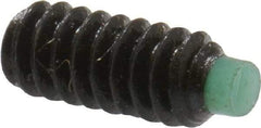 Made in USA - #4-40 UNC, 1/4" Length of Thread, Soft Tip Point Set Screw - Grade 8 Alloy Steel - Eagle Tool & Supply