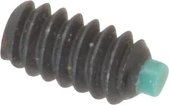 Made in USA - #6-32 UNC, 1/4" Length of Thread, Soft Tip Point Set Screw - Grade 8 Alloy Steel - Eagle Tool & Supply