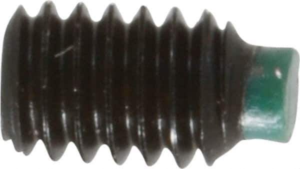 Made in USA - #8-32 UNC, 1/4" Length of Thread, Soft Tip Point Set Screw - Grade 8 Alloy Steel - Eagle Tool & Supply