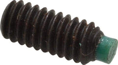 Made in USA - #8-32 UNC, 3/8" Length of Thread, Soft Tip Point Set Screw - Grade 8 Alloy Steel - Eagle Tool & Supply