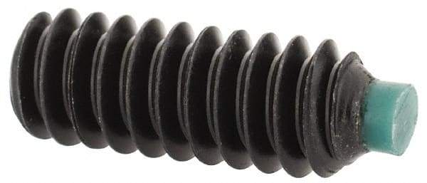 Made in USA - #10-24 UNC, 1/2" Length of Thread, Soft Tip Point Set Screw - Grade 8 Alloy Steel - Eagle Tool & Supply