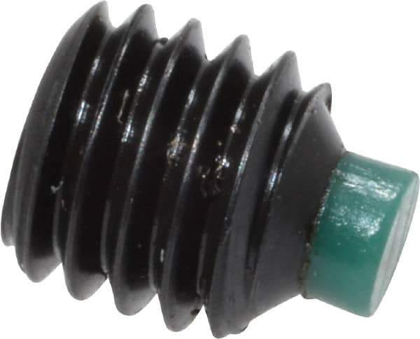 Made in USA - #10-32 UNF, 3/16" Length of Thread, Soft Tip Point Set Screw - Grade 8 Alloy Steel - Eagle Tool & Supply