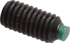 Made in USA - #10-32 UNF, 3/8" Length of Thread, Soft Tip Point Set Screw - Grade 8 Alloy Steel - Eagle Tool & Supply