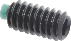Made in USA - 1/4-20 UNC, 1/2" Length of Thread, Soft Tip Point Set Screw - Grade 8 Alloy Steel - Eagle Tool & Supply