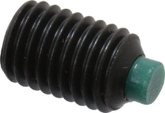 Made in USA - 1/4-28 UNF, 3/8" Length of Thread, Soft Tip Point Set Screw - Grade 8 Alloy Steel - Eagle Tool & Supply