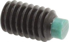 Made in USA - 5/16-18 UNC, 1/2" Length of Thread, Soft Tip Point Set Screw - Grade 8 Alloy Steel - Eagle Tool & Supply